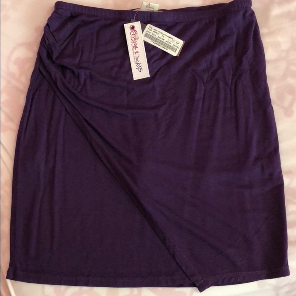 NWT Ragdolls & Rockets purple skirt - size 16